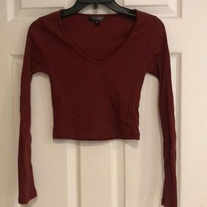 Topshop Cropped shirt